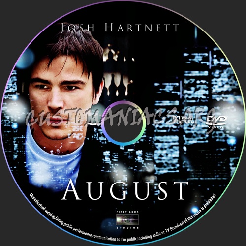 August dvd label