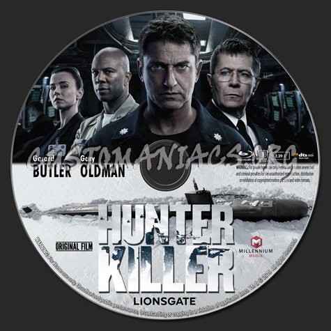 Hunter Killer (2018) blu-ray label