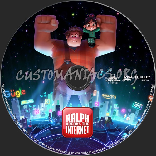 Ralph Breaks the Internet (2018) dvd label