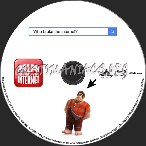 Ralph Breaks the Internet (2018) blu-ray label