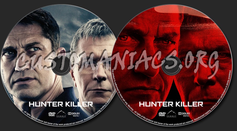 Hunter Killer (2018) dvd label