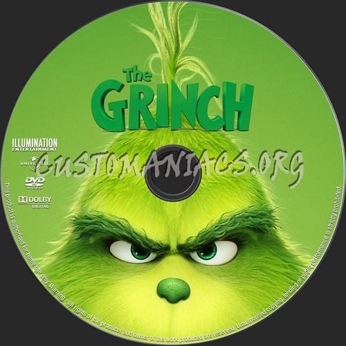 The Grinch (2018) dvd label