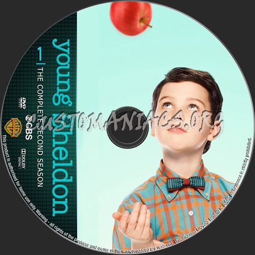 Young Sheldon Season 2 dvd label