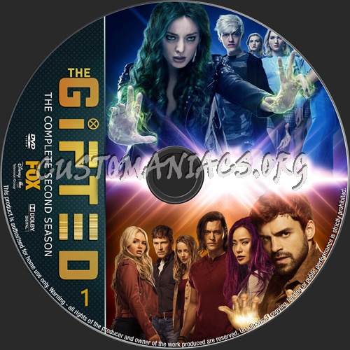 The Gifted Season 2 dvd label