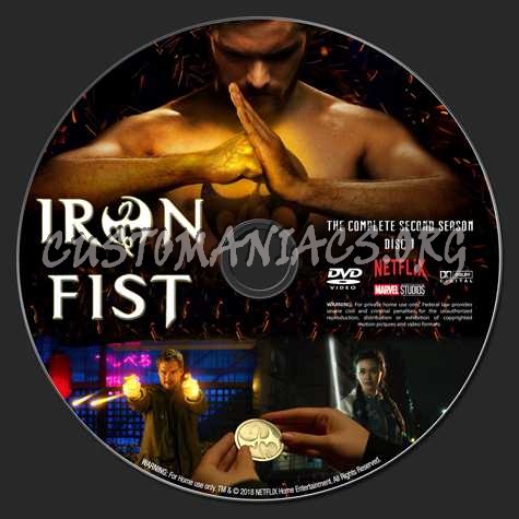Iron Fist Season 2 dvd label