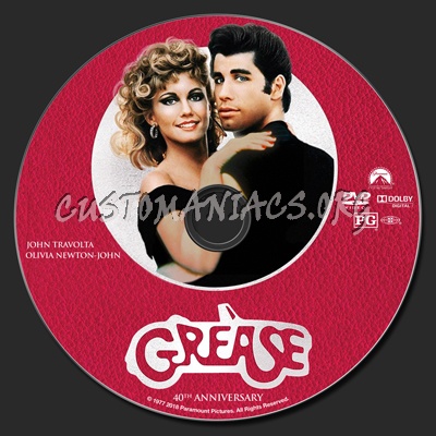 Grease dvd label