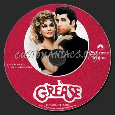 Grease blu-ray label