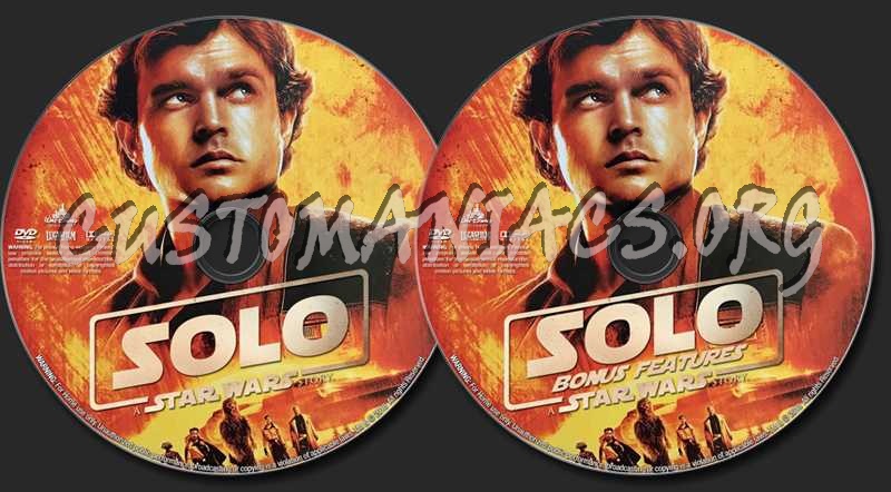 Solo: A Star Wars Story dvd label