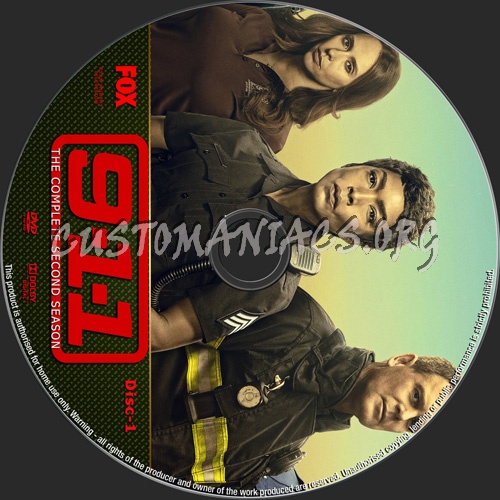 9-1-1 Season 2 dvd label