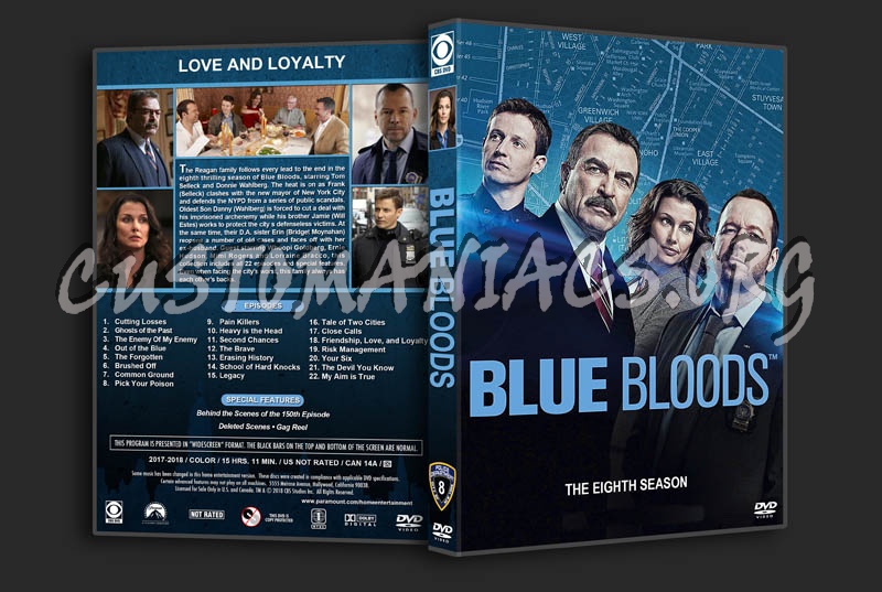 Blue Bloods - Season 8 dvd cover