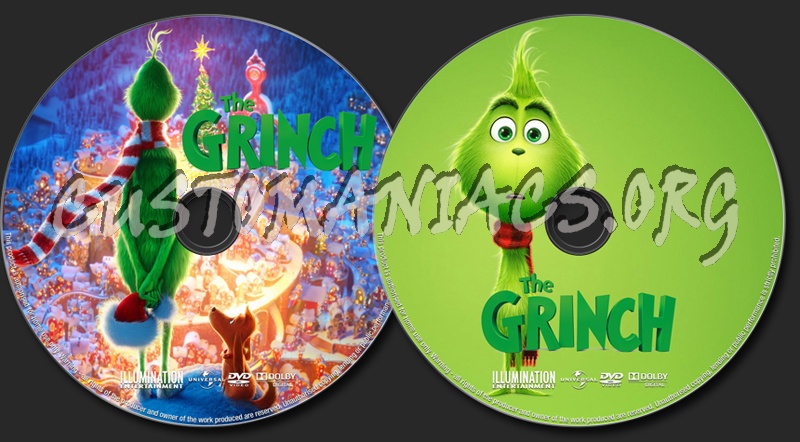 The Grinch (2018) dvd label