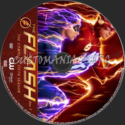 The Flash Season 5 dvd label