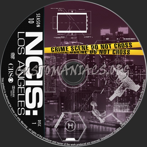 NCIS Los Angeles Season 10 dvd label