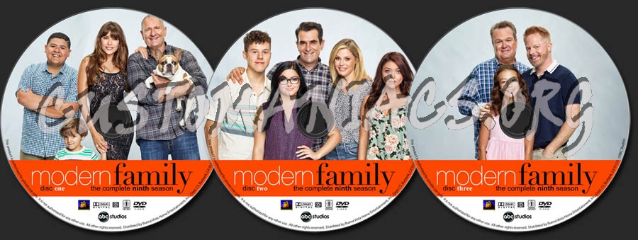 Modern Family - Season 9 dvd label