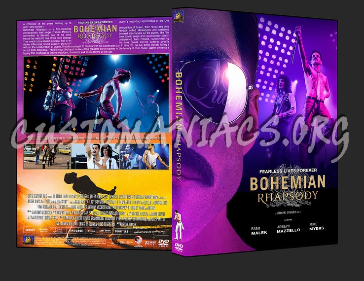 Bohemian Rhapsody (2018) dvd cover