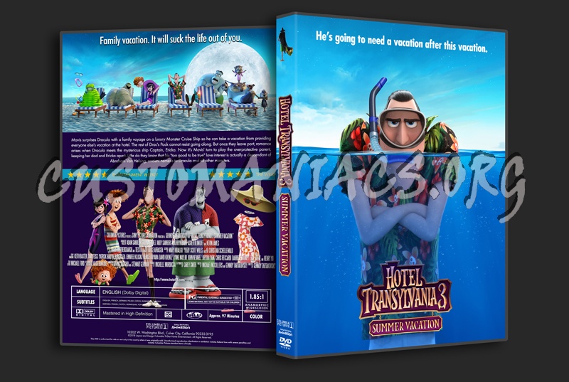 Hotel Transylvania 3 Summer Vacation (A Monster Vacation) dvd cover