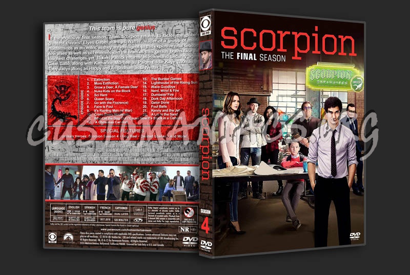 Scorpion - Season 4 dvd cover