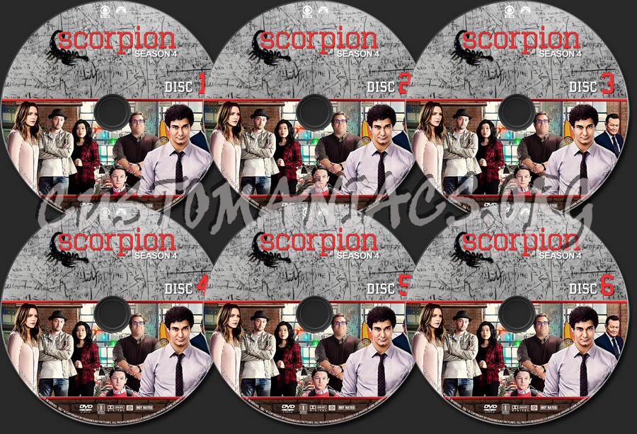 Scorpion - Season 4 dvd label