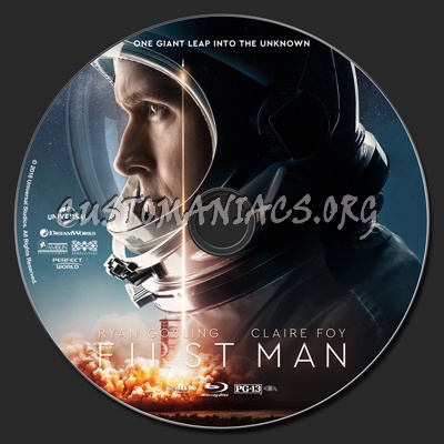 First Man blu-ray label