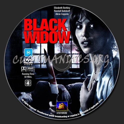 Black Widow dvd label