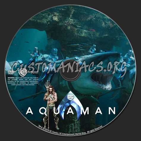 Aquaman (2018) dvd label