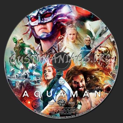 Aquaman (2018) dvd label