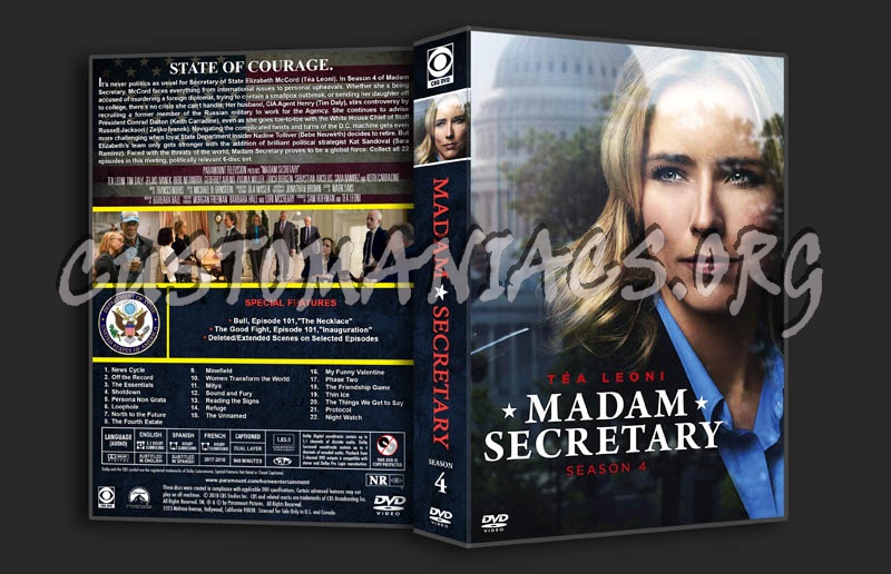 Madam Secretary - Season 4 dvd cover