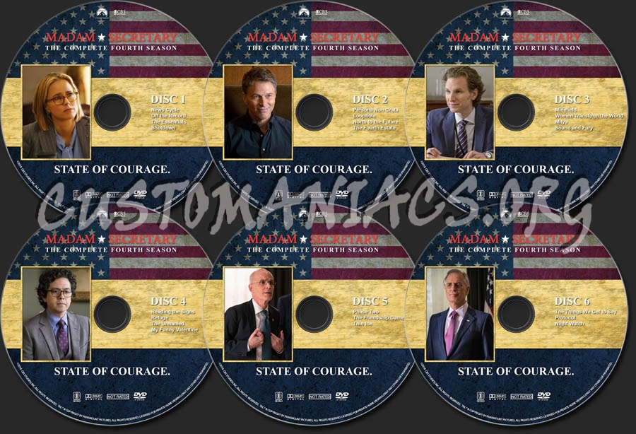 Madam Secretary - Season 4 dvd label