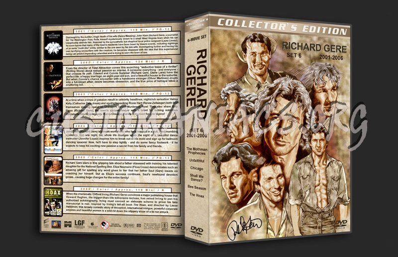 Richard Gere Film Collection - Set 6 (2001-2006) dvd cover