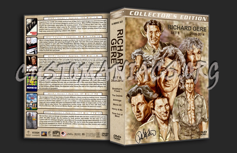 Richard Gere Film Collection - Set 8 (2009-2014) dvd cover
