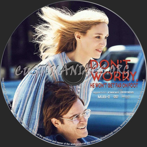 Don't Worry, He Won't Get Far on Foot (2018) dvd label