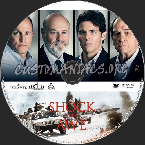 Shock and Awe (2018) dvd label