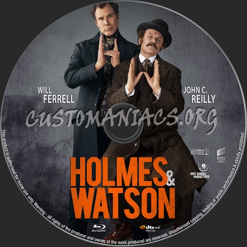 Holmes & Watson 2018 blu-ray label