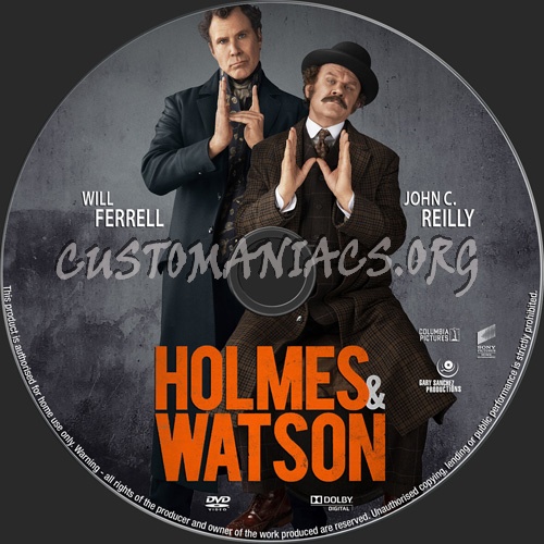 Holmes & Watson 2018 dvd label