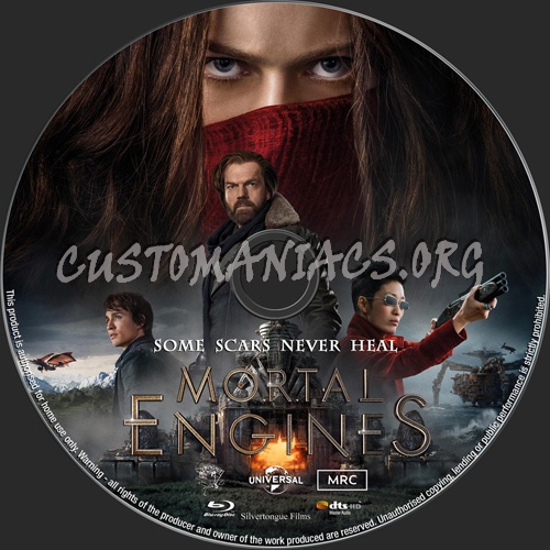 Mortal Engines blu-ray label