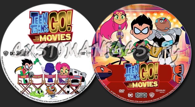 Teen Titans Go! To the Movies (2018) dvd label