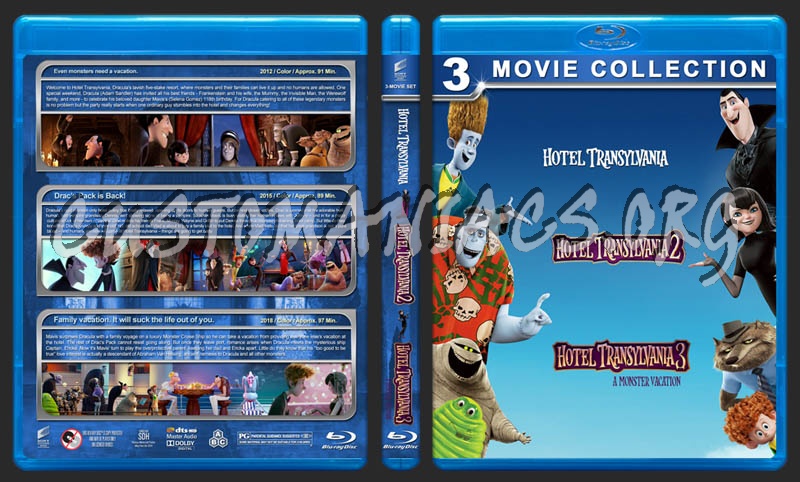 Hotel Transylvania Triple Feature blu-ray cover