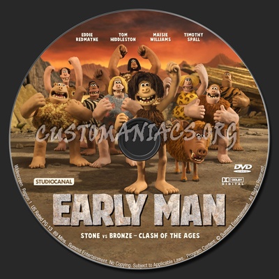 Early Man 2018 dvd label