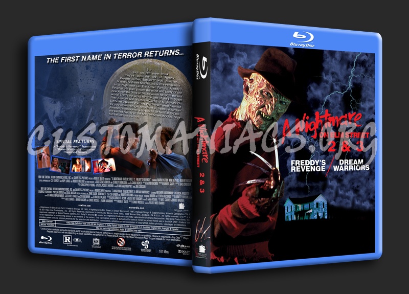 A Nightmare On Elm Street 2 & 3 dvd cover