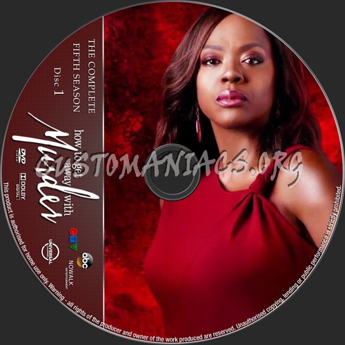 How To Get Away With Murder Season 5 dvd label