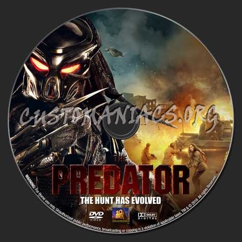 The Predator (2018) dvd label