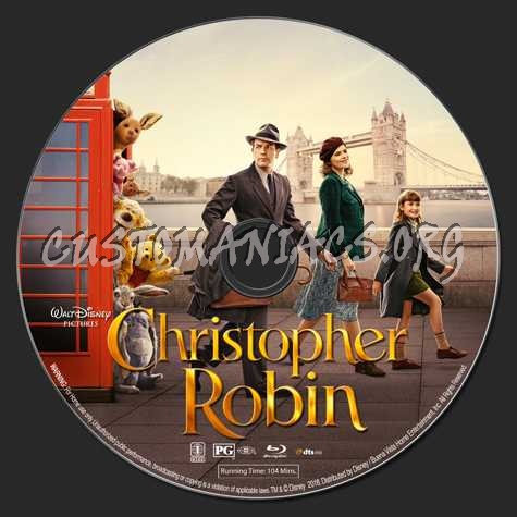 Christopher Robin (2018) blu-ray label