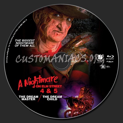 A Nightmare On Elm Street 4 & 5 blu-ray label