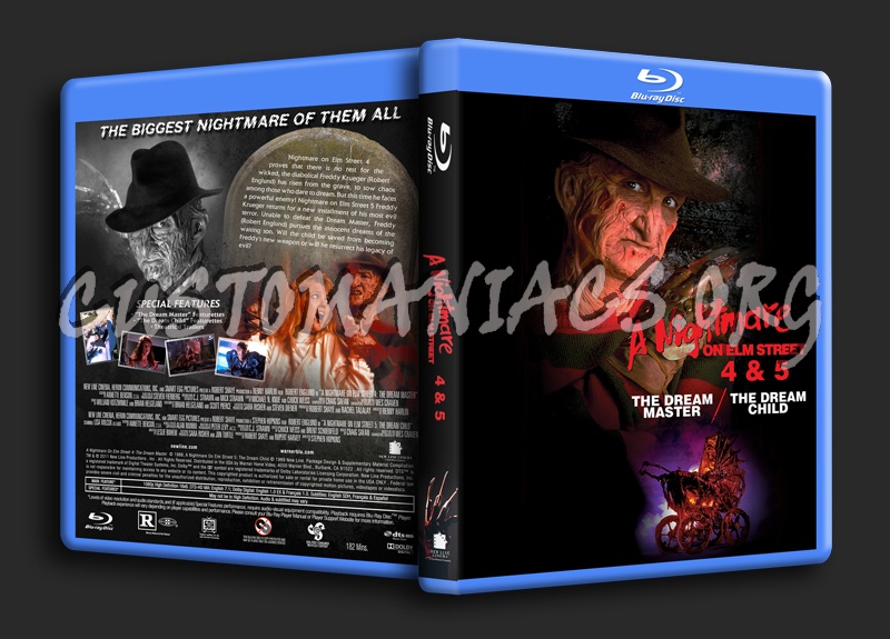 A Nightmare On Elm Street 4 & 5 dvd cover