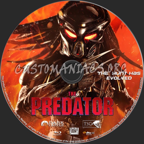 The Predator blu-ray label