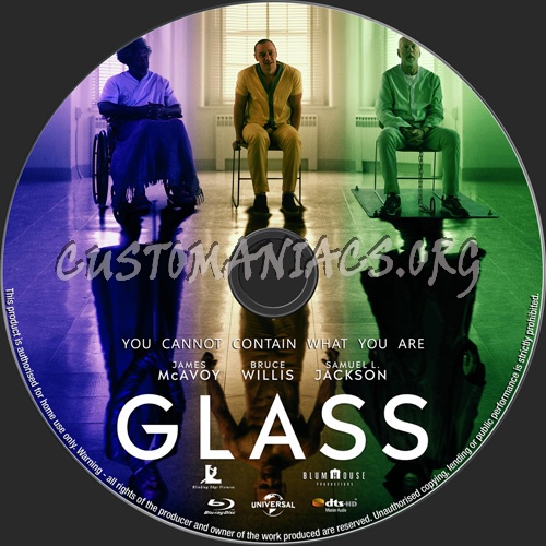Glass blu-ray label