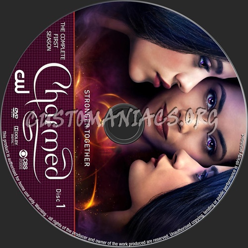 Charmed Season 1 dvd label