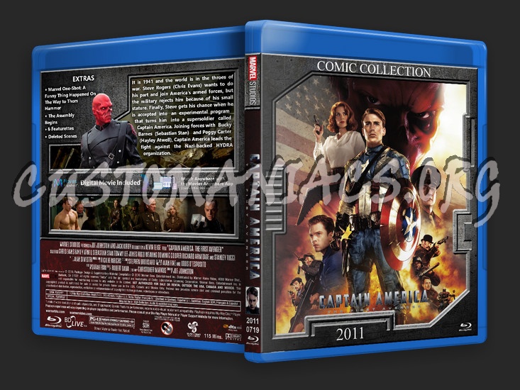 Captain America The First Avenger blu-ray cover