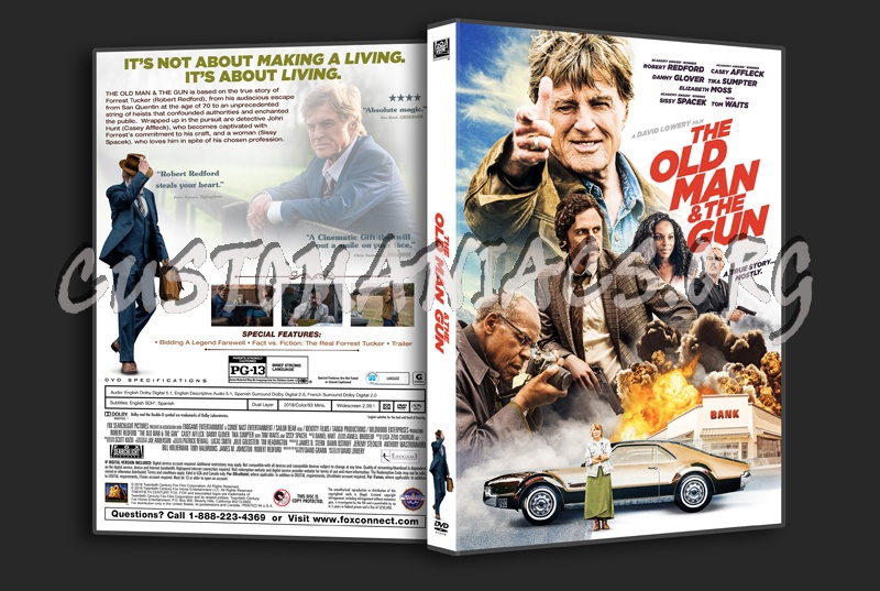 The Old Man & The Gun dvd cover