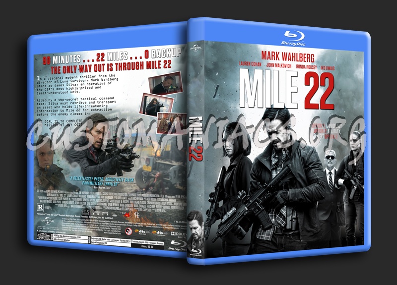 Mile 22 dvd cover